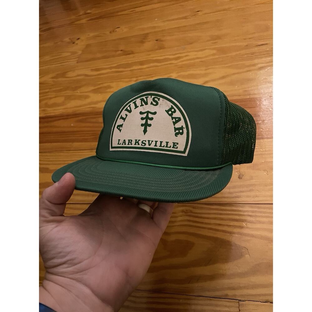 VTG 70s 80s Alvins Bar Hat Cap Snapback Trucker Foam Larksville PA